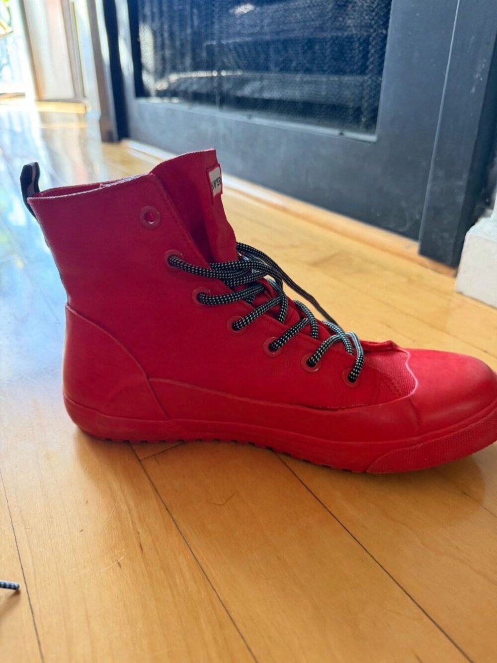 Hunter for Target Red Lace-Up Rain Boots — Men's 9 / Women's 11
